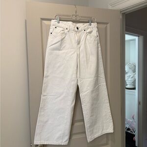 SLVRLAKE Women's Flare White Jeans